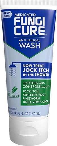 [BRSWYAT5CECA4FLH] FungiCure Medicated Anti-Fungal Jock Itch Wash - Treat Jock Itch in The Shower- 6 Fl Oz (Pack of 2)