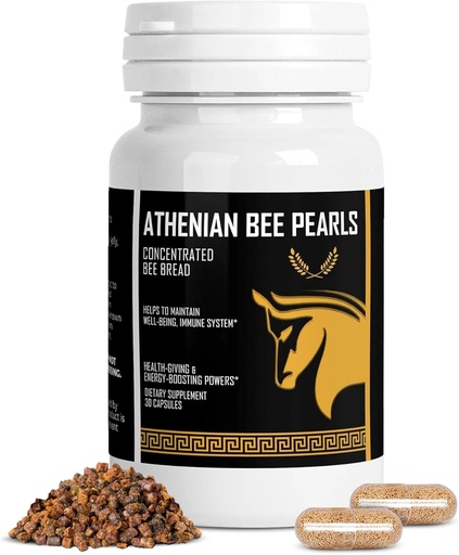 [BRSROFQRCEMQ42TJ] Bee Pollen Supplement Athenian Bee Peals 124; Natural Imunity & Vitalitas Mendukung Bee Pollen Capsule 124; Spartan Bee Extract & Vitamin C 124; Non GMO, Nothing Synthetic, All Natural Organic Bee Pollen