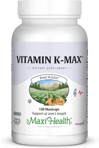[BRSWIAQQCJ6RGEIV] Maxi-Health Maxi Vitamin K-Max, 120 Count
