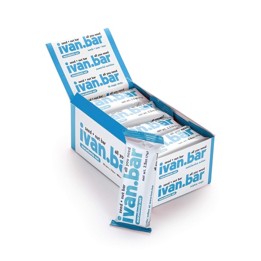 [BRSWYBL2BUGR4ALF] ivan.bar Protein Packed Energy Snack Bar | Provides Healthy Energy | Vegan, All Natural Ingredients | Soy, Dairy & Gluten Free (Coconut Almond Macadamia, 2.5 Ounce (Pack of 16 Bars))