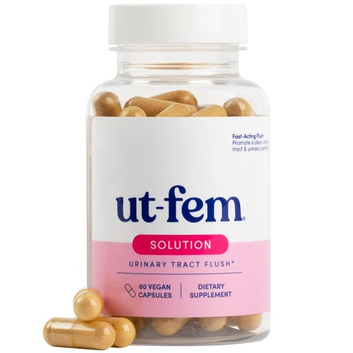 [BRSWIA32AYAQCEL6] UT-Fem Solution - D Mannose Supplements for Women, D-Mannose 2000mg Capsules, On-Demand Urinary Tract Flush, with Cranberry, Dmannose Pills - 60 Capsules