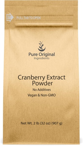[BRSROBDQAV6BG3LH] PURE ORIGINAL INGREDIENTS Cranberry Extract, Gluten-Free, Herbal Supplement (2 Pound)