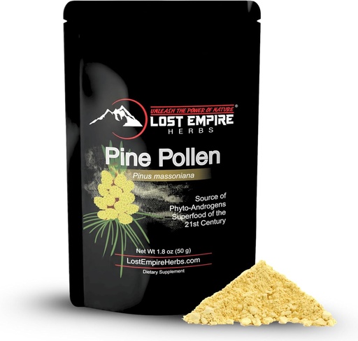 [BRSWIGQPA4OQMEL2] Pine Pollen Powder Wild Harvested - 99% Cracked Cell Wall Підтримує Здорову енергію & Довговічність (50 грамів)