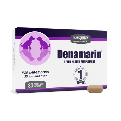 [BRSWIY3YDMARGCY5] Nutramax Denamarin for Large Dogs, Liver Health Supplement with S-adenosylmethionine (SAMe) plus Silybin, Liver Support for Dogs, Coated Tablets, 30 Count