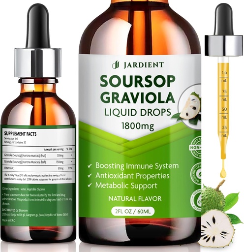 [BRSRAYATPJ4AKH34] Soursop Bitters Extract Liquid Oil : Graviola Soursop Extract- Organic for Cell Support and Regeneration- Soursop Tincture Edible 2 fl oz, 60ml