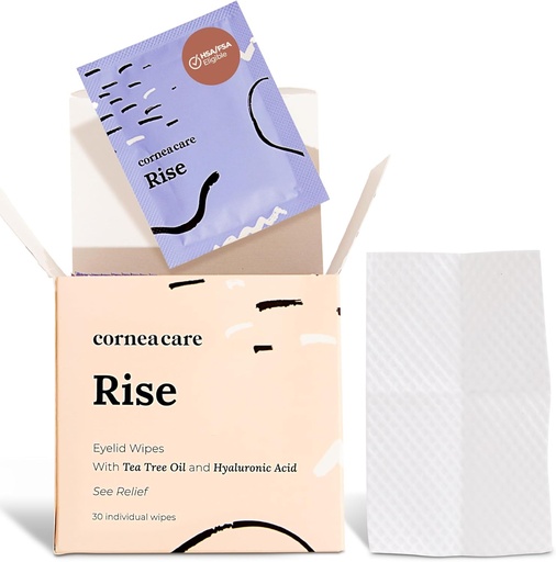 [BRSRMYYEAUFQK3TU] CorneaCare Rise: Eyelid Wipes 