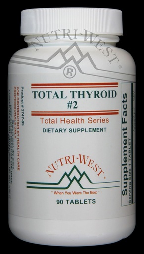 [BRSWIYQPAQIRWCY5] Nutri-West - Total Thyroid #2 90 ct