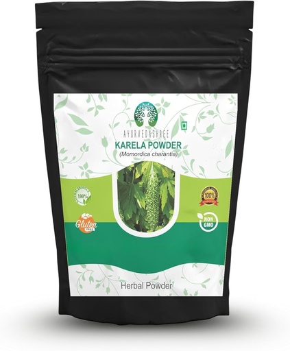 [BRSW2ZQPCAAQYYLH] Bitter Melon Powder 200 Gm I Momordica Charantia/Karela Fruit Powder I Ayurvedic herb I Support Liver Function I Herbal Supplement I Supports Skin and Stomach