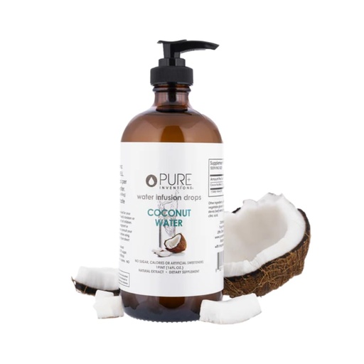 [BRSWYBT5CIBB6G34] Pure Inventions Coconut Water - Water Infusion Drops - No Sugar, Calories, or Artificial Sweeteners - 500 servings - 16oz Bottle