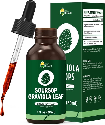 [BRSW2AIPCANAI2AU] Organic Soursop Graviola Leaf Extract Liquid Drops CLAS124; Soursop Bitters Liquid CLAS124; High Absorption, Enhanced Biologická dostupnost CLAS124; Vegan, Non- GMO, Gluten Free CLAS124; Imunitary Support CLAS124; 1 Fl Oz