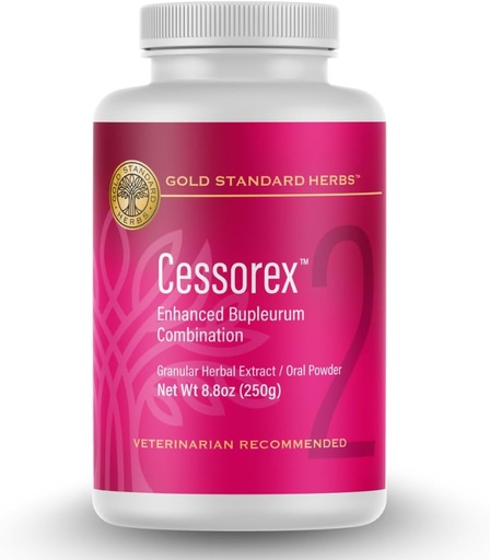 [BRSRAEDQCMAWYYLK] Cessorex Allergy Relief and Skin Immune Function Support Supplement for Dogs by Gold Standard Herbs, All Natural Bupleurum Combination, 250 gram Powder