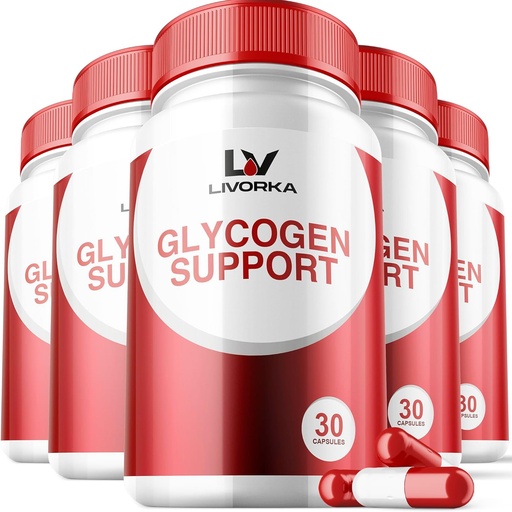 [BRSROCDQBYARA2TL] 5 Balenie - Glycogen Support, Wonderfix Glycogen Control Advanced Formula, Glycogen Kapsule, Glycogen Fix s výkonnými zložkami, 30 Kapsule na fľašu na 150 dní