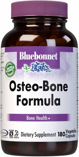 [BRSWIY3YAUPB6DTC] BlueBonnet Osteo-Bone Formula Vegetarijanske kapsule, 180 števk