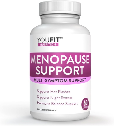 [BRSWKHQRPN5BM3TH] Menopause Relief Capsules for Women - Natural Menopause Supplements for Women - Complete Day and Night Menopause Support - Reduces Hot Flashes, Stress, Night Sweats - 30 Servings