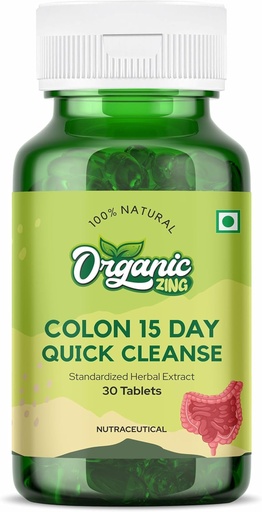 [BRSROGA5CIHBQEI6] ORGANIC ZING 15-Day Quick Colon Cleanse - Natural Aloe Vera Gel Powder - 30 Capsules (Pack of 1)