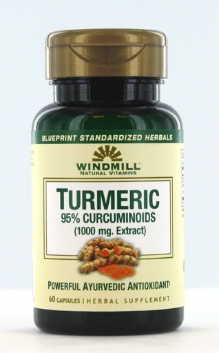 [BRSWIFIZBN7AOGTY] Windmill Turmeric 95 Percent Curcuminoids 1000 Mg Capsules - 60 Ea