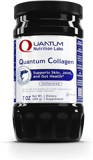 [BRSRMCD3OEPWKHLL] QNL Quantum Collagen - Sustainably Sourced Hydrolyzed Marine Collagen - Здравна добавка за жени и мъже - Оферти Съвместна подкрепа - 7 унция