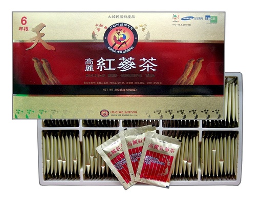 [BRSWKEIPDIAGCGT6] [TG153] Korean Red Ginseng Instant Tea – 6-Year-Old Red Ginseng Granules, 3 g × 100 Sticks, Instant Hot/Cold Drink, Smooth & Naturally Sweet Korean Herbal Tea