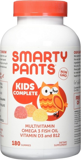 [BRSWKZYICABWIGA7] SmartyPants Kids Täielik Multivitamiin, 180 Gummies (1)