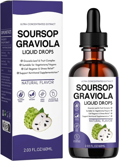 [BRSRAHYZCQPWYFL6] Soursop Bitters Liquid 60ml (2 Fl Oz)