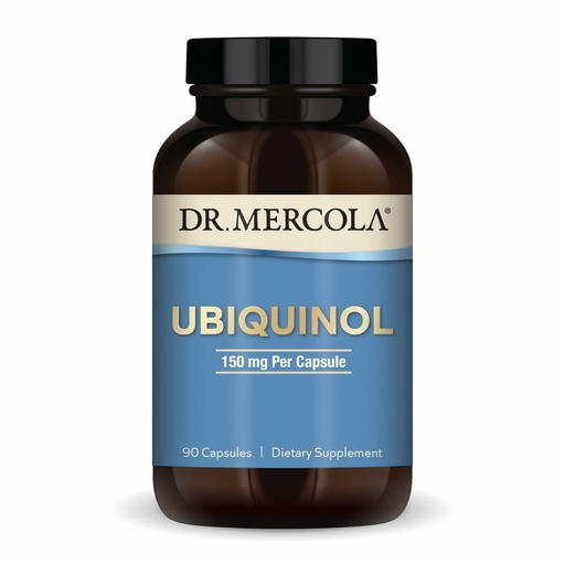 [BRSWECQKA4PQGDIZ] Dr. Mercola Ubiquinol - Supports Energy Production - Antioxidant Supplement - Non-GMO, Gluten-Free & Soy-Free - 90 Capsules (90 Servings) - 150 mg