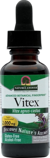 [BRSWGYIDAEBWMHTZ] Nature's Answer Vitex Berry Alcohol Free 1 Ounce ( 2 Pack ) | Support Female Hormonal Balance | Mensural Support | Menopause & Fertility Supplement