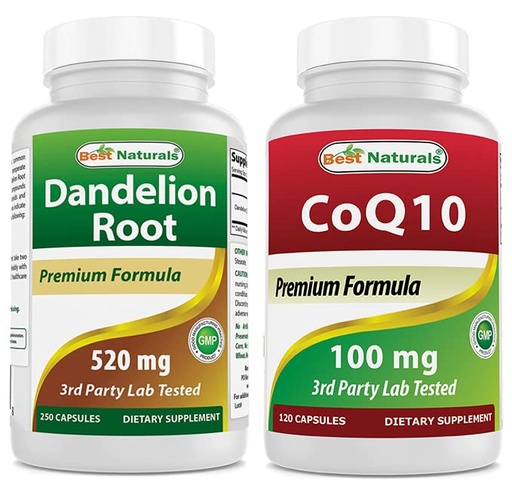 [BRSRMCY5OUNRMDTJ] Best Naturals Dandelion Root 520 mg & COQ10 100 mg