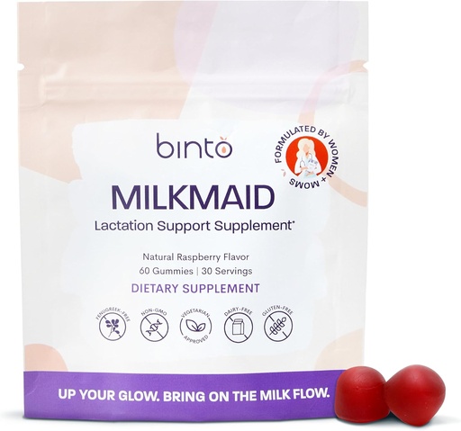 [BRSRMAIBA4FAO233] Binto Milkmaid Gummies ir Delicious Zīdīšanas Atbalsts Mātēm - Atbalsta Veselīga Zīdīšana un Palielina Piena Piedāvājums (30-Diena Piedāvājums)