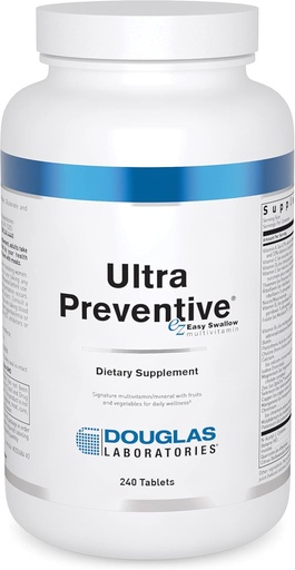 [BRSWGBINB4MAEHLP] Douglas Laboratories Ultra Preventive | Multivitamina Comprehensive in tavolini facili da ingoiare | 240 compresse