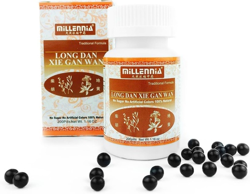 [BRSWKFYHDN5RYCTO] Milleania Herball Supplement - Long Dan Xie Gan Dan - 12 Tople Pack (200 Pialls/Bolle).