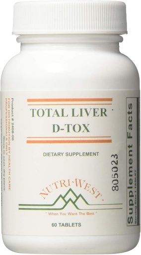 [BRSWKHQEBQARSDLU] Nutri-West - Total Liver-D-Tox - 60