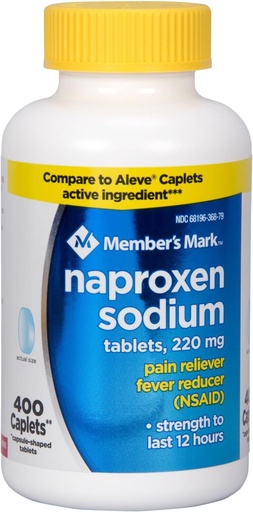[BRSWKH32DIFGIC3M] Member's Mark 220 mg Naproxen Sodium (400 ct.) by Members Mark