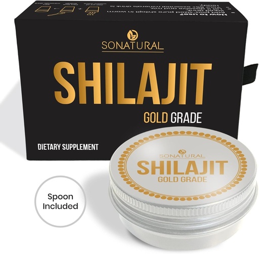 [BRSROEIDBV7BU3LG] Sonatural Shilajit Pure Himalayan Organic - 30g Gold Grade 100% Pure Shilajit Resin with Fulvic Acid & 85+ Trace Minerals Complex for Energy & Immune Support, (2 Months Supply)