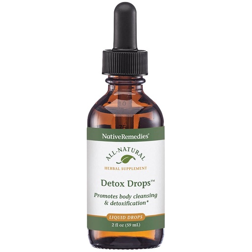 [BRSWIYQ5BYOWY2Y5] Native Remedies Detox Drops - All Natural Herbal Supplement Promotes Systemic Body Cleansing, Toxin Release and Liver Function and Detoxification - 59 mL