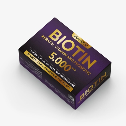 [BRSRA2Q5AUMB43D7] Biotin 5000Mcg - High Potency Biotin Supplement for Hair Growth - Hair Skin Nails Vitamins for Women - Supports Keratin Production and Tissue Regeneration - Vitamins and Supplements - 30 Capsules