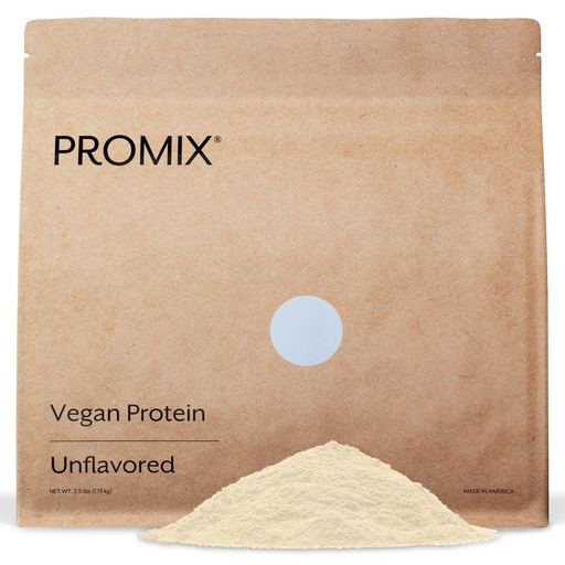 [BRSWECTYAEIWOEL2] ProMix Nutrition Plant-Based Vegan Protein Powder, Unflavored - Pea Protein & Vitamin B-12 - ­Post Workout Fitness & Nutrition Shakes, Smoothies, Baking & Cooking Recipes - 2.5 Pound (Pack of 1)