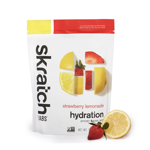 [BRSWYZY2CAHQIYDV] Skratch Labs Hydration Sports Drink Mix – Real‑Fruit Electrolyte Powder for Fast Hydration & Endurance | Strawberry Lemonade | 20 Servings | Vegan, Non‑GMO, Clean Ingredients