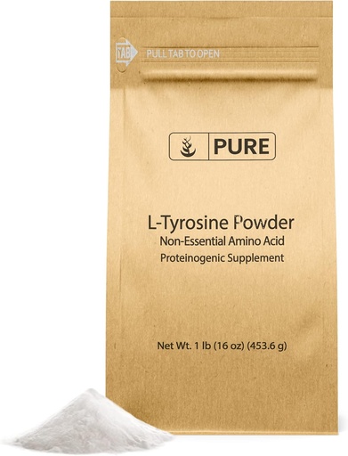[BRSWYAQKAUPWMHQY] PURE ORIGINAL INGREDIENTS L-Tyrosine (1lb) Powder, Non-Essential Amino Acid supplement