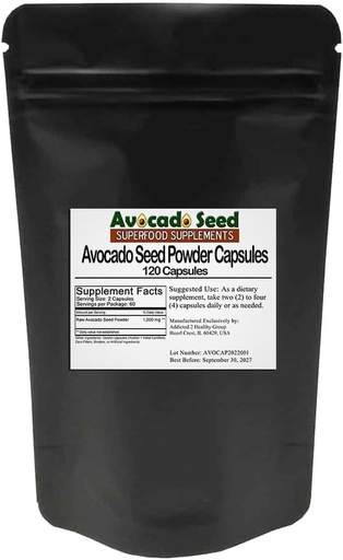 [BRSW2BQ2OIFAKADX] Avocado Seed Capsules - 120 Count