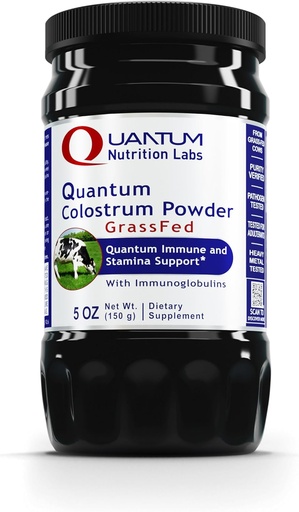 [BRSWYBL3CV7RQYD4] QNL Quantum Colostrum Powder - Bovine Colostrum Powder - Imune Duplemen - Colostrum untuk Dewasa - Berasal dari Gras- Fed Cows - 5 oz