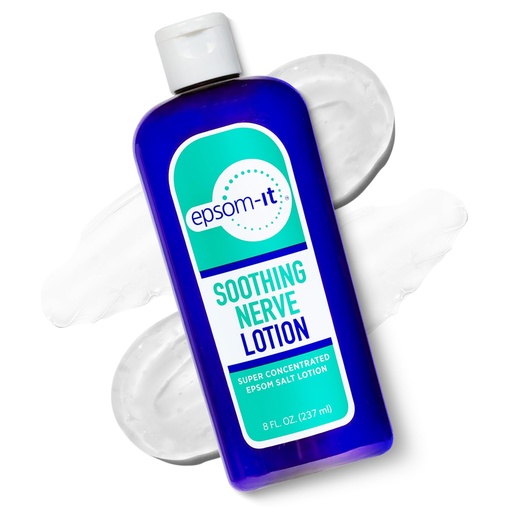 [BRSROYYZA4CBO33U] Epsom-It Soothing Nerve Lotion - Epsom Salt Magnesium Lotion, Topical Magnesium Cream with Capsaicin & Arnica to Provide Comfort for Legs, Knee and Feet, 8.0 oz.