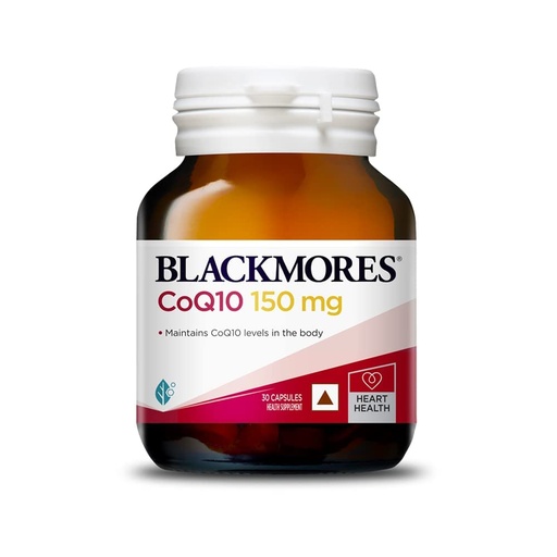 [BRSW22T2AAHRYAY4] Blackmores CoQ10 | Australia's Most Trusted Vitamin Brand | Boosts Heart Health & Energy | High Absorption | 150mg, Pack of 30 capsules
