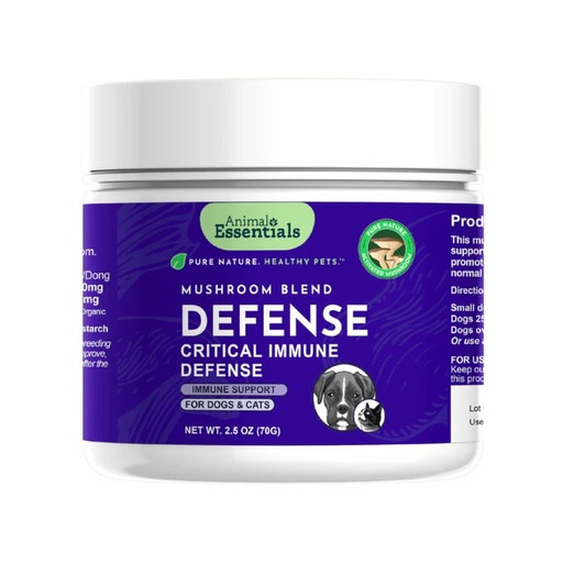 [BRSROA36OIMBQ2YZ] Animal Essentials MUSHROOM DEFENSE Supplement for Dogs & Cats - Critical Immune Defense, Reishi, Maitake, Cordyceps, Mushroom Powder Extract - 2.5 Oz (Pack of 1)