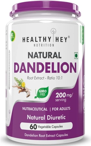[BRSROZANCEMWEDTU] Sheltr Dandelion Root Extract - Natural - 10:1 Ratio - Natural Diuretic & Support Digestion, 60 Vegetable Capsules