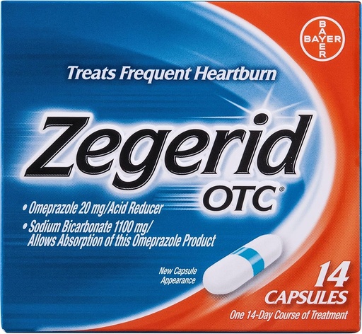 [BRSWIFQFCUHBUEY7] ZEGERID OTC CAPS 14 Capsules (2 Pack)