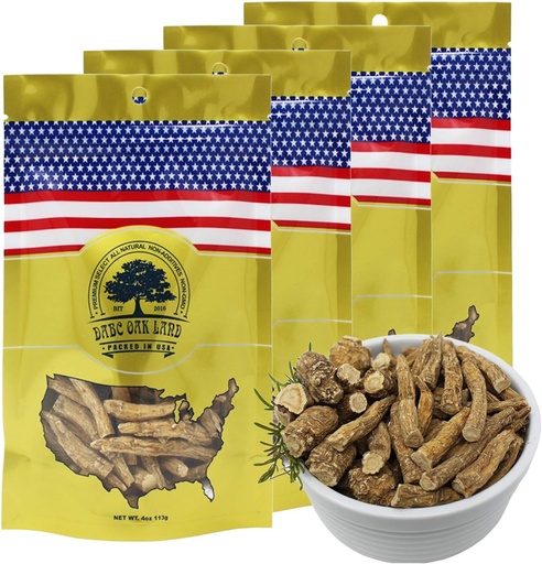 [BRSWGALQAUBWA2TA] American Ginseng Slices from Wisconsin (Sliced Ginseng Root Wisconsin Grown!Most People Use It to Make Ginseng Tea! Good for Health! (American Ginseng Large Branch, 4 Packs of 1 Pound)