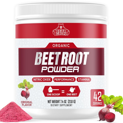 [BRSROFD2B4CQGEL7] Organic Beet Root Powder - Nitric Oxide Supplement Super Food Beets Supplements, Beet Powder Organic High Blood Pressure Supplements, Beets for High Blood Pressure Support & Heart health Support