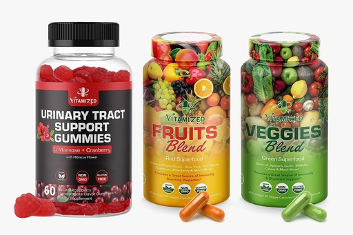 [BRSRAYYZAR6AYCTL] Complete Wellness Combo: Urinary Tract & Fruits/Veggies