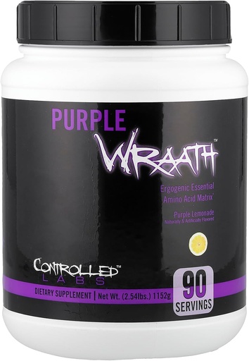 [BRSWIYYLCUCRSA3I] Controlled Labs Purple Wraath, Purple Lemonade, 2.44 lb.