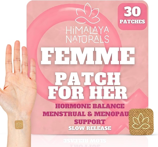 [BRSRA2YFO4NGMFDA] Femme Herbal Patches – 30-Day Supply – Non-Latex, Vegan-Friendly, and Easy to Use
